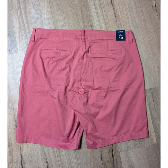 NWT J Crew Size 14 Bermuda Chino Short Dusty Red 9* Inseam Preppy Casual $50 - Picture 3 of 10